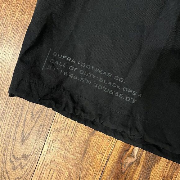 NWT Supra x Call Of Duty Black Opps Snap Windbreaker Coaches Jacket Black Men XL - Picture 8 of 14